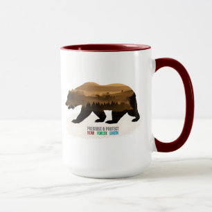 Erhaltung und Schutz des Bärenwalds Erde Tasse