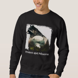 Erhaltung und Schutz des Vintagen Nationalparks Sweatshirt