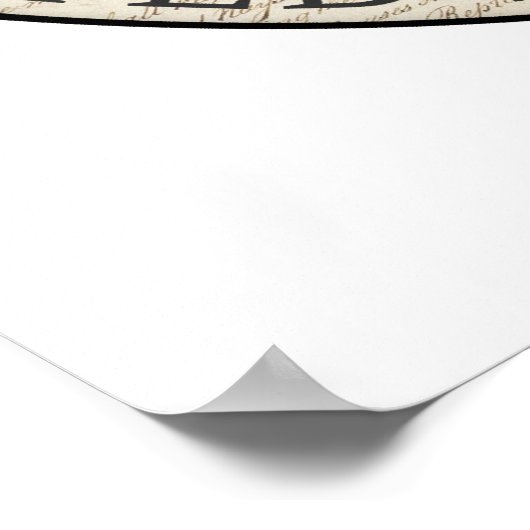 Erhaltung unserer Verfassung Poster (Ecke)