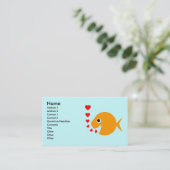 Erhaltung von Goldfish tropischen Fischzuchtbecken Visitenkarte (Stehend Vorderseite)