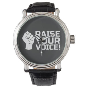 Erhebe Deine Stimme 2 W Armbanduhr