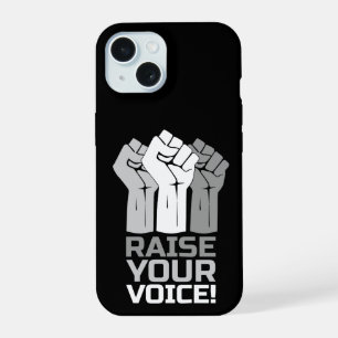 Erhebe Deine Stimme 3 W iPhone 15 Hülle