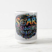 Erhebe deinen Geist Kaffeetasse (Mittel)