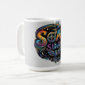 Erhebe deinen Geist Kaffeetasse (Vorderseite Links)
