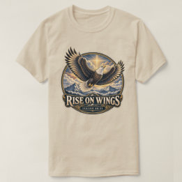 Erhebe dich auf Flügeln Adler Jesaja 40:31 T-Shirt