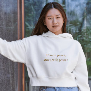 Erhebe dich in Frieden, bewege dich mit Kraft Mini Hoodie