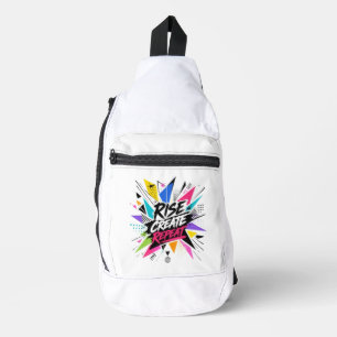 Erhebe dich, schaffe, wiederhole - Inspirierende M Crossbody Bag