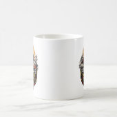 Erhebe dich über alles Motivierend Kaffeetasse (Mittel)