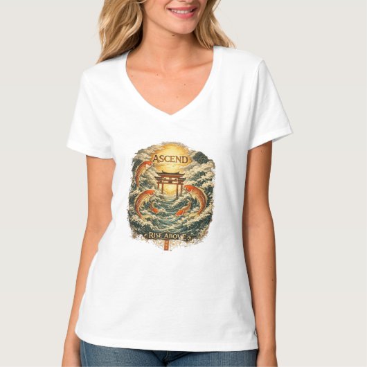 Erhebe dich über den Aufstieg T-Shirt (Vorderseite)