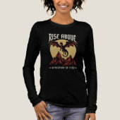 Erhebe dich über Drachen-Shirt Tri-Blend Shirt (Vorderseite)