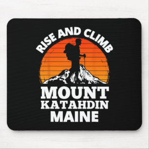 Erhebe dich und besteige den Mount Katahdin Maine Mousepad