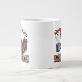 Erhebe dich und strahle, grumpy Hahn, lustiger Mor Jumbo-Tasse (Vorderseite)