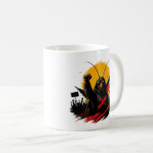 Erhebe dich. Widerstehe. Herrsche. Rebellische Kak Kaffeetasse (VorderseiteRechts)