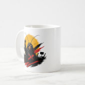 Erhebe dich. Widerstehe. Herrsche. Rebellische Kak Kaffeetasse (Vorderseite Links)