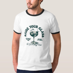 Erheben Sie Ihr Glas Vintage-Cocktail-Club-Design T-Shirt