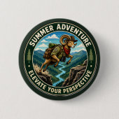 Erheben Sie Ihre Perspektive Wandern Ram Abenteuer Button (Vorderseite)