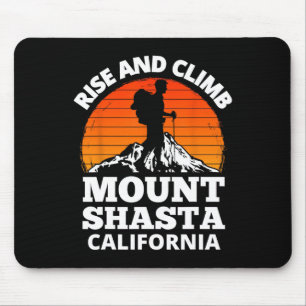 Erheben Sie sich und besteigen Sie den Mount Shast Mousepad