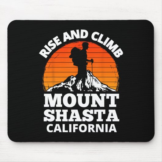 Erheben Sie sich und besteigen Sie den Mount Shast Mousepad (Vorne)