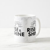 Erheben Sie sich und strahlen Sie. Tasse. Kaffeetasse (VorderseiteRechts)