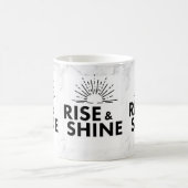 Erheben Sie sich und strahlen Sie. Tasse. Kaffeetasse (Mittel)
