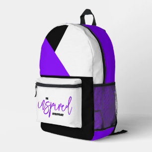 Erhebend Täglich inspirieren lassen Bedruckter Rucksack
