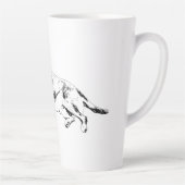 Erhebendes Lächeln, ruhige Pause Milchtasse (Rechts)