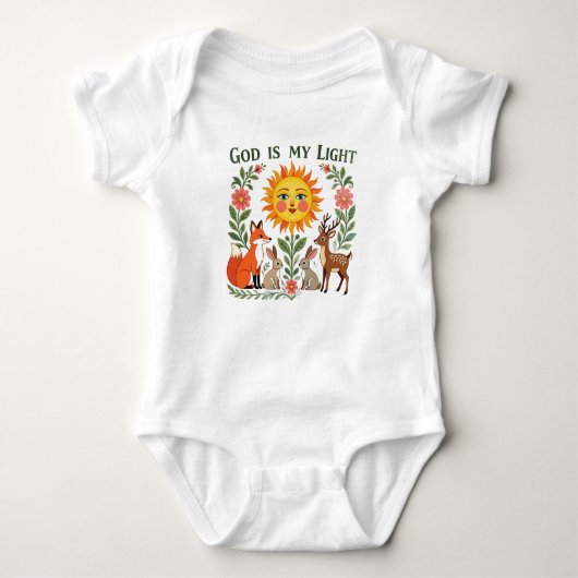Erhebendes Snap-tee Baby Strampler (Vorderseite)