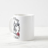 Erhebst du sogar Ritter Gewichtheber Workout G Kaffeetasse (Vorderseite Links)