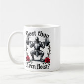 Erhebst du sogar Ritter Gewichtheber Workout G Kaffeetasse (Links)