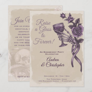 Erhebt ein Glas auf die Ewigkeit, goth Engagement Save The Date