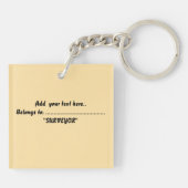 ERHEBUNGSSCHLÜSSE SCHLÜSSELANHÄNGER (Rückseite)