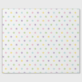 Erhellen Sie Ihren Raum mit Pastell-Sternmuster Geschenkpapier (Flach)