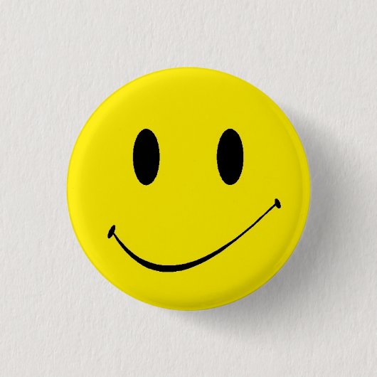 Erhellen Sie Ihren Tag ~ Vintage Retro Gesicht Button (Vorderseite)