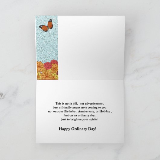 Erhellen Sie Someones Tag Karte (Innenseite)