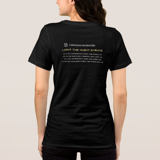 Erhellt die Nacht für Carson Tri-Blend Shirt (Rückseite)