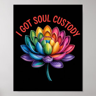 Erhielt Soul Custody Lotus Spirituelle Heilung Sch Poster