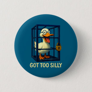 Erhielt zu alberne lustige Gans Lehrer Liebhaber W Button