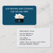 Erhitzenund abkühlende Visitenkarten Visitenkarte (Vorne/Hinten)