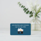 Erhitzenund abkühlende Visitenkarten Visitenkarte (Stehend Vorderseite)