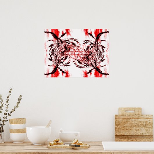 erhitzte Diskussion Poster (Küche)