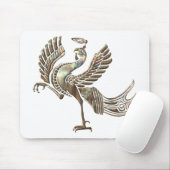 Erhitztes Kupfer des roten Vogels Mousepad (Mit Mouse)