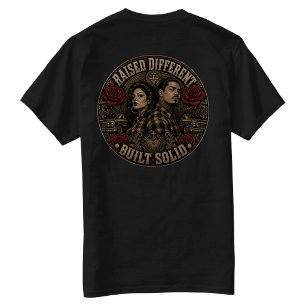 Erhob sich anders, solide Rückseite hergestellt An T-Shirt