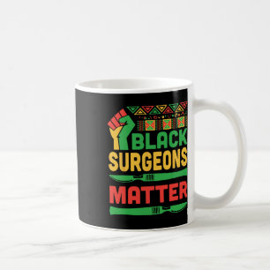 Erhobene Faust Herzschlag Schwarze Chirurgen Probl Kaffeetasse