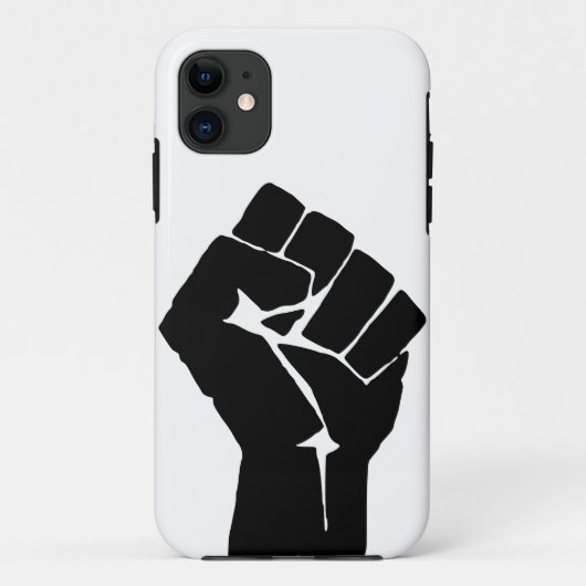 Erhobene schwarze Faust - Widerstand Protest Case-Mate iPhone Hülle (Rückseite)
