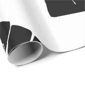 Erhobene schwarze Faust - Widerstand Protest Geschenkpapier (Rolleneckpunkt)