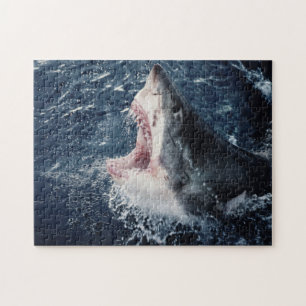 Erhobener Hai mit offenem Maul Puzzle