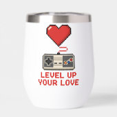 Erhöhe Deine Liebe, Retro-Pixel-Gaming-Design (Rückseite)