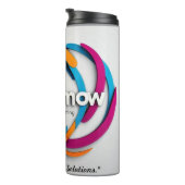 "Erhöhen. Engage. Excel." Thermosbecher (Nach rechts gedreht)