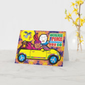 Erhöhen Sie den Frieden, wohin Sie auch gehen Karte (Gelbe Blume)