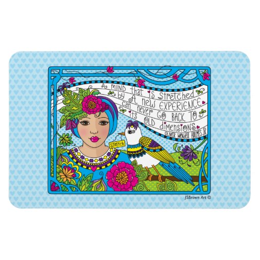 Erhöhen Sie den Mind_Flexible Magnet 6"x4" (Horizontal)